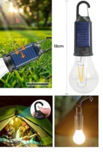 SULED لامپ LED قابل شارژ خورشیدی USB قابل شارژ در فضای باز چراغ باغی کمپینگ 10 واتی چراغ LED نشکن آویزان - Image 4