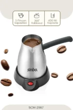 قهوه جوش برقی Sinbo Scm-2967 اینوکس قهوه ساز ترک - Image 3