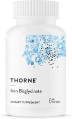مکمل آهن بیس‌گلیسینات تورن (THORNE) – ۲۵ میلی‌گرم آهن با جذب بالا و ملایم برای دستگاه گوارش، دارای گواهی NSF Certified for Sport، ۶۰ کپسول