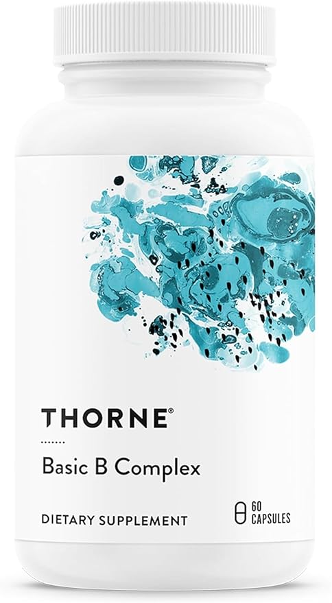 61A6ik1SJ0L._AC_SY879_ مکمل ویتامین ب کمپلکس تورن (THORNE) Basic B-Complex – حاوی کولین و ویتامینهای گروه B با جذب بالا برای حمایت از تولید انرژی، سلامت مغز و تشکیل گلبولهای قرمز، ۶۰ سروینگ - Image 1