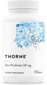 مکمل زینک پیکولینات تورن (THORNE) ۳۰ میلی‌گرم – زینک با جذب بالا برای حمایت از سیستم ایمنی، رشد، سلامت پوست و چشم، ۶۰ سروینگ
