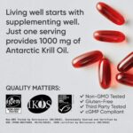 مکمل روغن کریل اسپورتس ریسرچ (Sports Research Krill Oil) ۱۰۰۰ میلی‌گرم – سرشار از امگا ۳، فسفولیپیدها و آستاگزانتین، ۶۰ سافت‌ژل - Image 4
