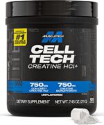 کراتین Cell-Tech Creactor ماسل‌تک (MuscleTech) – ترکیب کراتین HCl و کراتین فری اسید برای افزایش قدرت و ریکاوری عضلات، بدون طعم، ۲۱۱ گرم، ۱۲۰ سروینگ