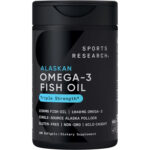 امگا ۳ روغن ماهی Triple Strength اسپورتس ریسرچ (Sports Research Omega-3 Fish Oil) – فرم تری‌گلیسرید، ۱۲۵۰ میلی‌گرم، ۱۸۰ سافت‌ژل