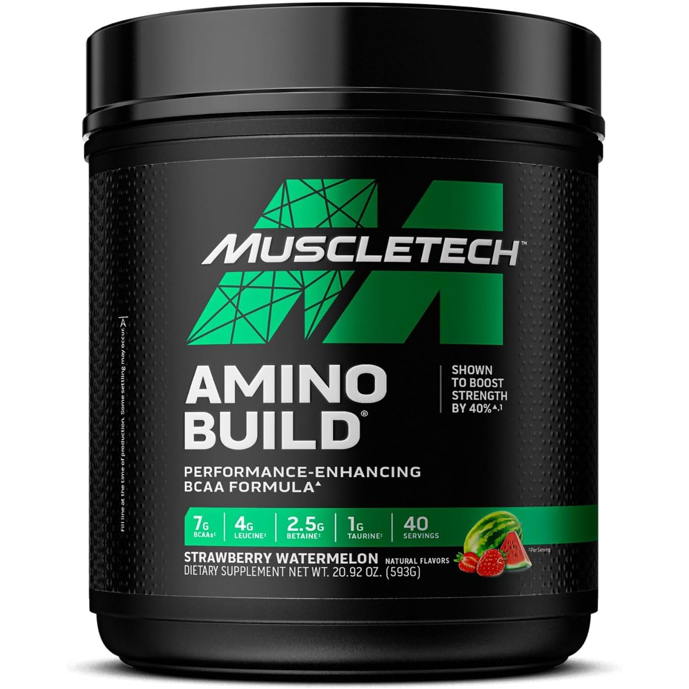 712HmCebZyL._AC_SL1500_ پودر BCAA و الکترولیت ماسلتک (MuscleTech BCAA + Electrolytes) با طعم توتفرنگی و هندوانه – ۵۹۳ گرم، ۴۰ سروینگ - Image 1