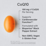 کپسول CoQ10 اسپورتس ریسرچ ۱۰۰ میلی‌گرم با BioPerine® و روغن نارگیل – ۱۲۰ سافت‌ژل گیاهی - Image 2