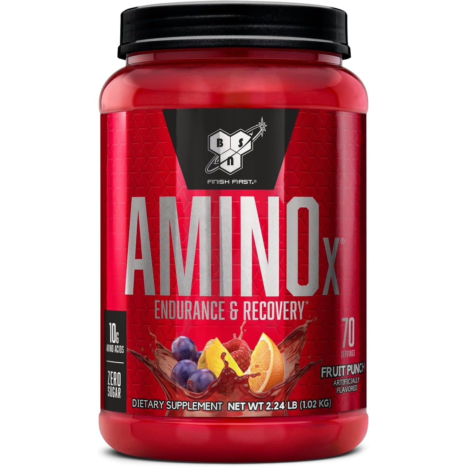 71FL8oJUGdL._AC_SL1500_ پودر آمینواسید BSN AMINOx® با طعم فروت پانچ – ۲.۲۴ پوند (حدود ۱.۰۲ کیلوگرم)، ۷۰ سروینگ - Image 1