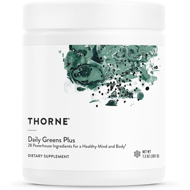 پودر دیلی گرینز پلاس تورن (THORNE Daily Greens Plus) با طعم نعناع – ۳۰ سروینگ