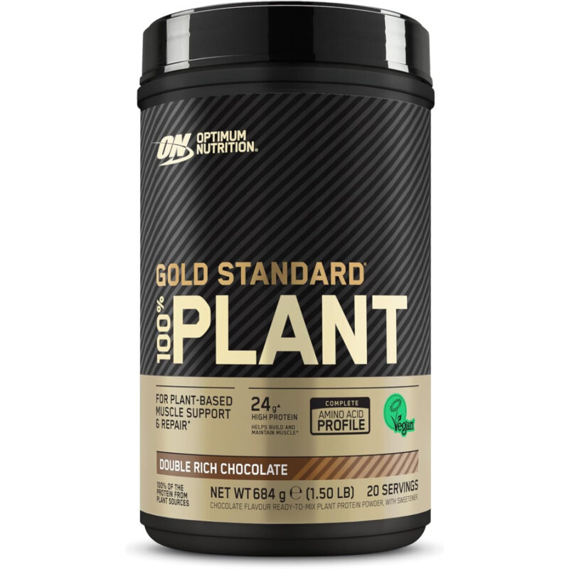 پروتئین گیاهی گلد استاندارد اپتیموم نوتریشن (Optimum Nutrition Gold Standard Plant Protein) با طعم شکلات – ۶۸۴ گرم، ۲۰ سروینگ