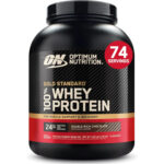پودر پروتئین وی گلد استاندارد ۱۰۰٪ اپتیموم نوتریشن (Gold Standard 100% Whey) با طعم شکلات غلیظ (Double Rich Chocolate) – ۲.۲۷ کیلوگرم، ۷۴ سروینگ
