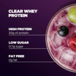 پروتئین کلیر وی ایزوله مای‌پروتئین (Myprotein Clear Whey Isolate) با طعم ویمتو (Vimto) – ۵۰۰ گرم، ۲۰ سروینگ - Image 2