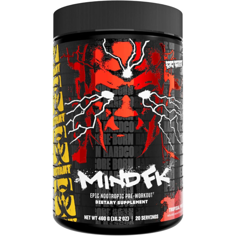 مکمل پیش‌ورک‌اوت نوتروپیک Mutant Mind FK Epic – تمرکز ذهنی و عملکرد ورزشی، طعم Tropical Punch، ۴۶۰ گرم، ۲۰ سروینگ