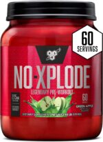 پری‌ورک‌اوت BSN N.O.-XPLODE با طعم سیب سبز – مکمل انرژی و افزایش عملکرد ورزشی، حاوی کراتین و بتا آلانین، ۶۰ سروینگ