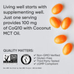 کپسول CoQ10 اسپورتس ریسرچ ۱۰۰ میلی‌گرم با BioPerine® و روغن نارگیل – ۱۲۰ سافت‌ژل گیاهی - Image 4