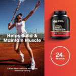 پودر پروتئین وی گلد استاندارد ۱۰۰٪ اپتیموم نوتریشن (Gold Standard 100% Whey) با طعم شکلات غلیظ (Double Rich Chocolate) – ۲.۲۷ کیلوگرم، ۷۴ سروینگ - Image 4