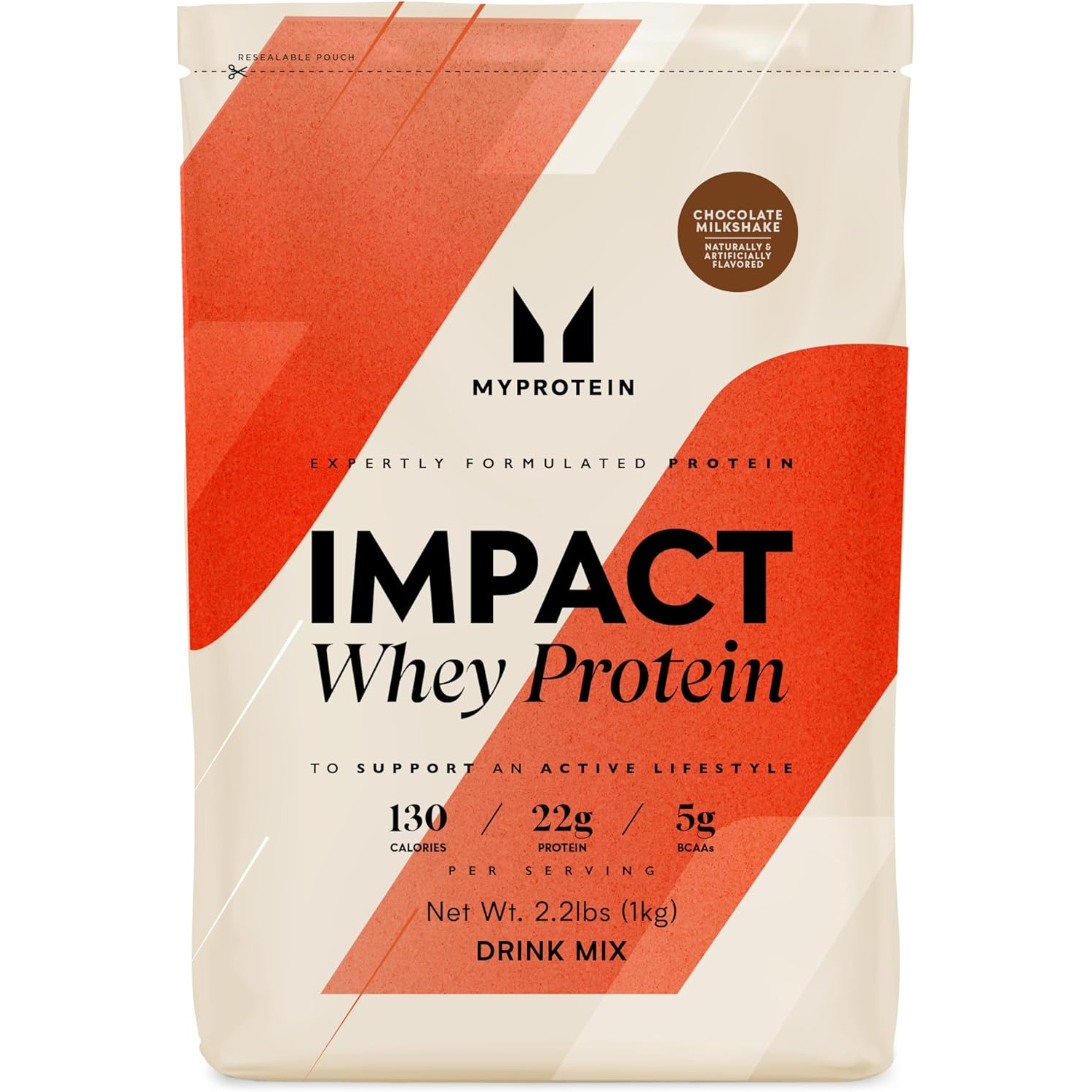 817a7w4QYcL._AC_SL1500_ پروتئین وی ایمپکت مایپروتئین (Myprotein Impact Whey Protein) با طعم شکلات – ۲.۲ پوند (حدود ۱ کیلوگرم) - Image 1