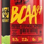 پودر مکمل BCAA 9.7 MUTANT با آمینو اسید میکرونیزه و پشتیبانی الکترولیت، (348 گرم)، سیب سبز