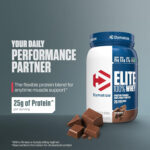 پروتئین وی الیت دایماتایز (Dymatize Elite Whey) با طعم شکلات غنی – ۹۰۷ گرم - Image 2