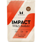 پروتئین وی ایزوله ایمپکت مای‌پروتئین (Myprotein Impact Whey Isolate) با طعم براونی شکلاتی – ۲.۲ پوند، ۴۰ سروینگ