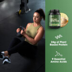 پودر پروتئین گیاهی 100% استاندارد طلایی Optimum Nutrition (ON)، بدون گلوتن، پروتئین گیاهی برای حمایت و ریکاوری عضلات با اسیدهای آمینه - وانیل خامه ای، 740 گرم، 20 وعده - Image 4