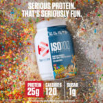پودر پروتئین Dymatize ISO100 با طعم Fruity Pebbles – ۶۱۰ گرم، ۲۰ سروینگ - Image 2