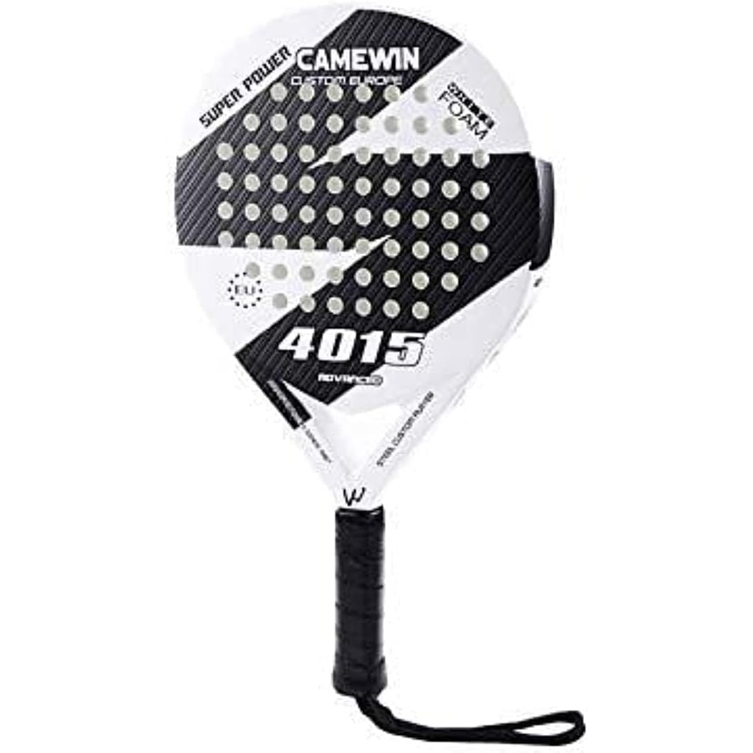 514MctLHtL._AC_SL1083_-1 راکت پدل Camewin – فایبر کربن، شکل الماسی، همراه با کیف، سفید و مشکی - Image 1