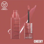رژ لب مایع Maybelline New York Super Stay Vinyl Ink – رنگ 35 Cheeky - Image 2