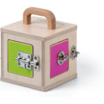 جعبه آموزشی مونته‌سوری قفل و چفت MONKIBOX – اسباب‌بازی چوبی آموزشی برای کودکان نوپا - Image 2