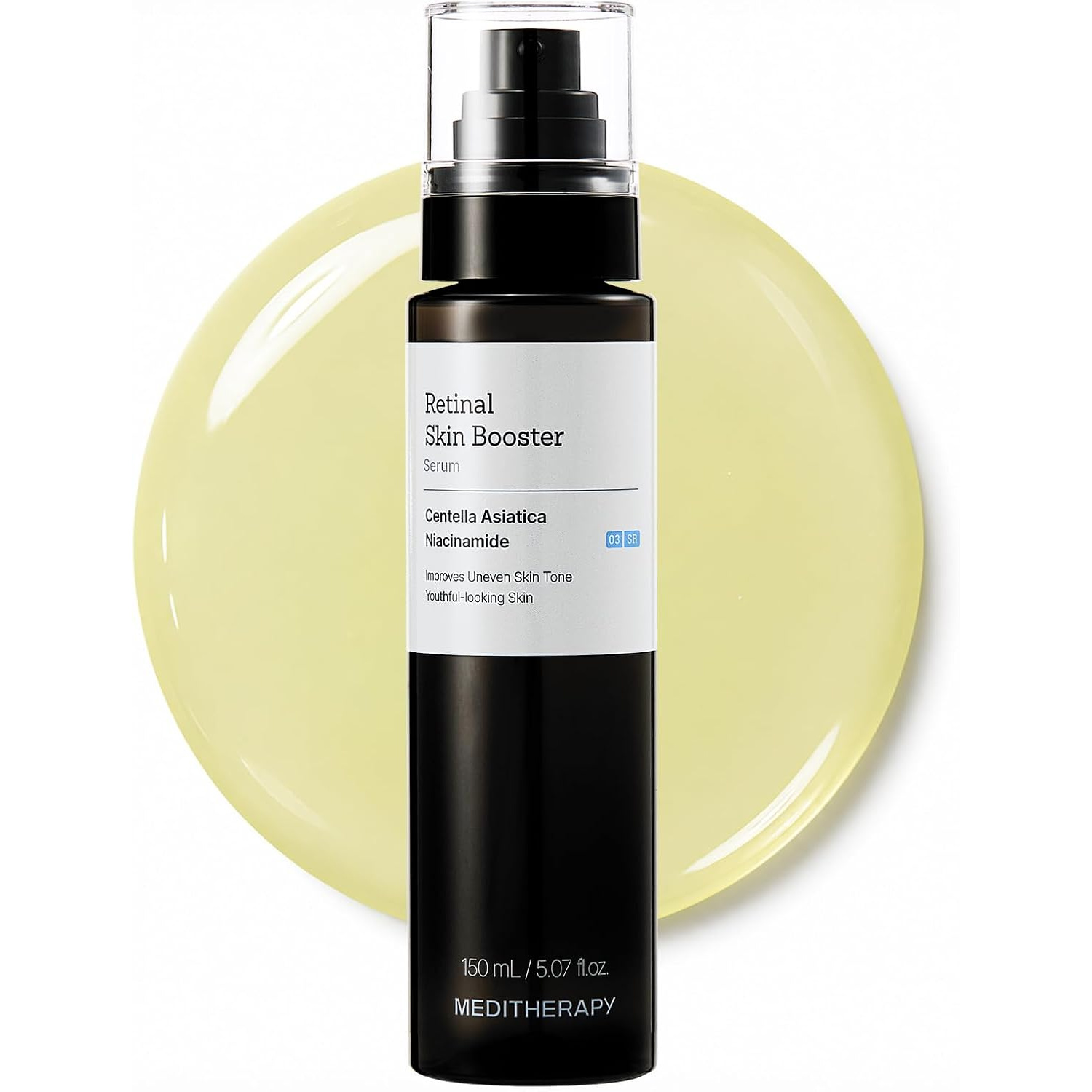 612KbmIvogL._AC_SL1500_ سرم تقویتکننده پوست MEDITHERAPY Retinal Skin Booster – رتینالدهید و نیاسینامید، ۱۵۰ میلیلیتر - Image 1