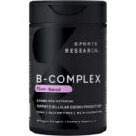 مکمل ویتامین B-Complex Sports Research – فرمول کامل وگان، ۶۰ سافت‌ژل گیاهی