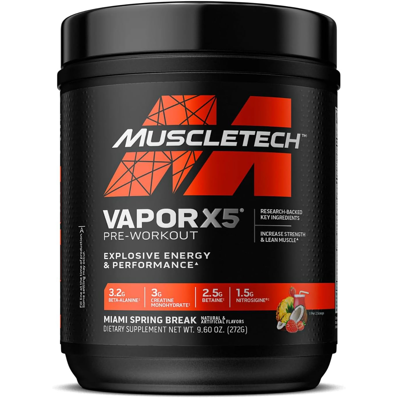 61PyTcp2SL._AC_SL1500_ پودر پریورکاوت MuscleTech Vapor X5 – طعم Miami Spring Break، ۲۷۲ گرم - Image 1