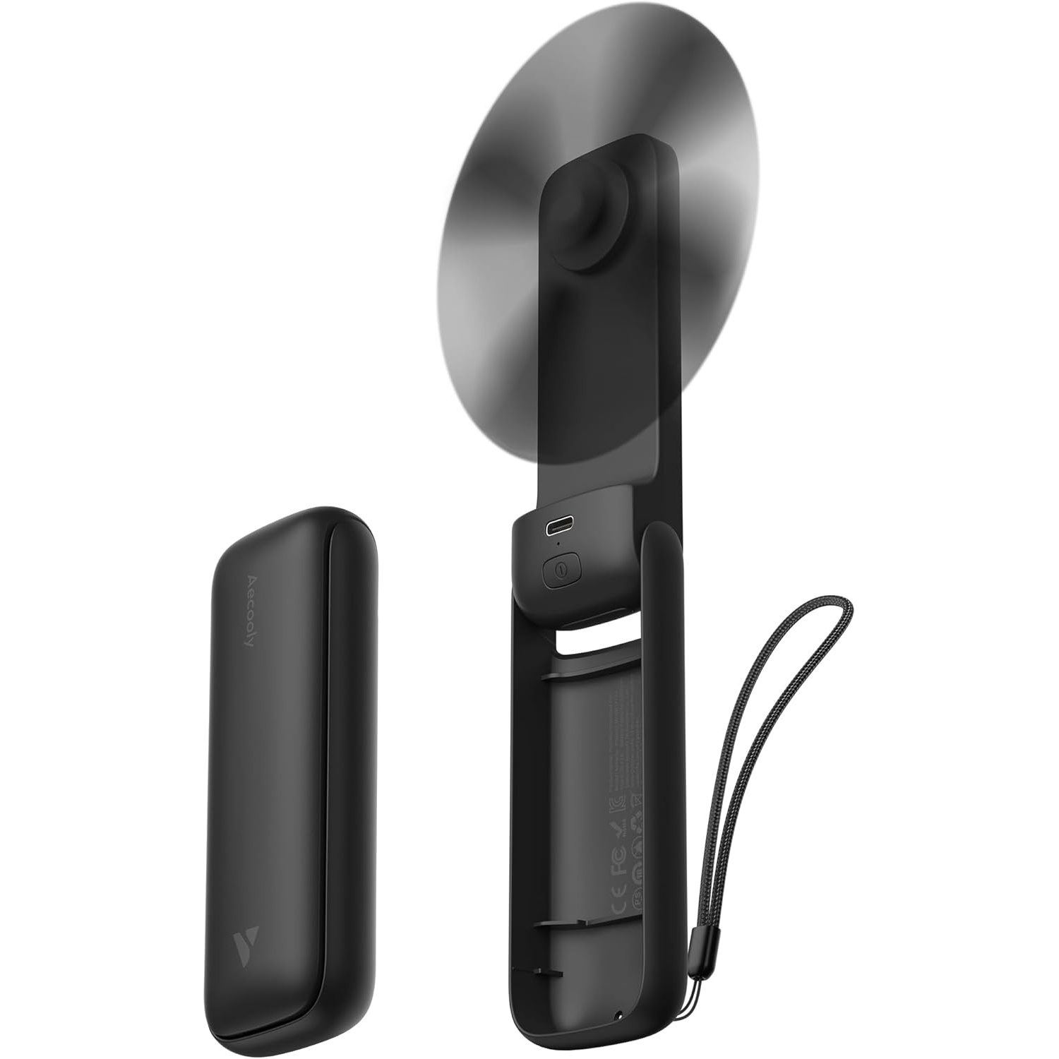 61fmWiFN2L._AC_SL1500_ پنکه دستی قابل حمل Aecooly Slim – مینی پنکه شارژی و سبک - Image 1