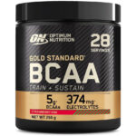 پودر آمینواسید Optimum Nutrition (ON) Gold Standard BCAA Train + Sustain – طعم Strawberry Kiwi، ۲۶۶ گرم