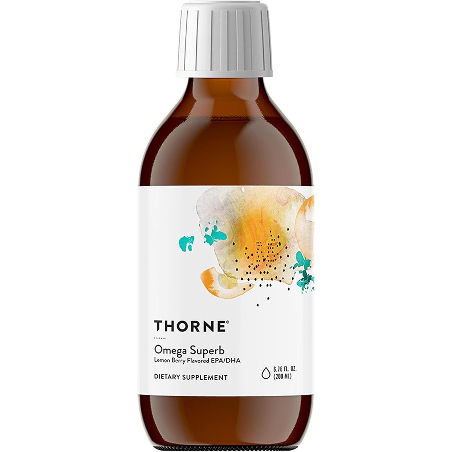 61vPCY0jL._AC_SL1500_ مکمل روغن ماهی مایع THORNE Omega Superb – حاوی EPA و DHA، طعم Lemon Berry، ۲۰۰ میلیلیتر، ۴۰ سروینگ - Image 1