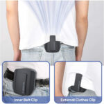 پنکه قابل حمل Mini Waist Clip Fan – باتری ۵۰۰۰ میلی‌آمپرساعت، ۳ سرعت، قابل شارژ - Image 3
