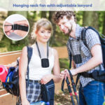 پنکه قابل حمل Mini Waist Clip Fan – باتری ۵۰۰۰ میلی‌آمپرساعت، ۳ سرعت، قابل شارژ - Image 2