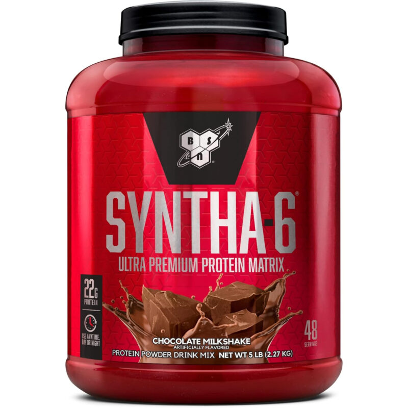 پودر پروتئین BSN Syntha-6 Ultra Premium Protein Matrix – طعم Chocolate Milkshake، ۲.۲۷ کیلوگرم ، ۴۸ سروینگ