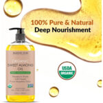 روغن بادام شیرین ارگانیک Majestic Pure – ۱۰۰٪ خالص و طبیعی، ۲۳۶ میلی‌لیتر - Image 2