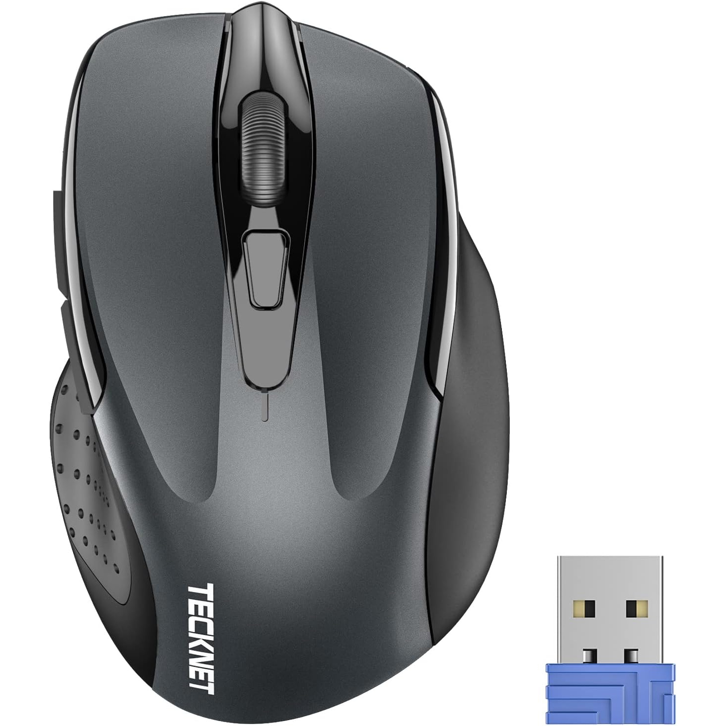 71pF6OWCjeL._AC_SL1500_ ماوس بیسیم TECKNET – ارگونومیک، ۶ دکمه، 2600 DPI، اتصال 2.4GHz، عمر باتری تا ۲۴ ماه - Image 1