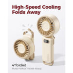 پنکه دستی Diveblues Turbo Fan – ۱۰۰ سطح سرعت، جریان هوای قوی ۷.۴ متر بر ثانیه، تاشو و ۴ کاره - Image 3
