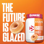 پودر پروتئین Dymatize ISO100 Hydrolyzed – وی ایزوله هیدرولیز شده، طعم Dunkin' Glazed Donut، ۲۰ سروینگ - Image 2