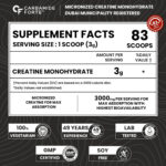 پودر کراتین مونوهیدرات Carbamide Forte – میکرونایز، ۲۵۰ گرم، ۸۳ سروینگ - Image 2