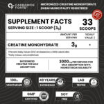 پودر کراتین مونوهیدرات Carbamide Forte – میکرونایز، بدون طعم، ۱۰۰ گرم، ۳۳ سروینگ - Image 2