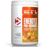 پودر پری‌ورک‌اوت Dymatize Energyze – طعم Peach Mango، حاوی ۱۵۰ میلی‌گرم کافئین و ۵ گرم BCAA، ۳۰ سروینگ
