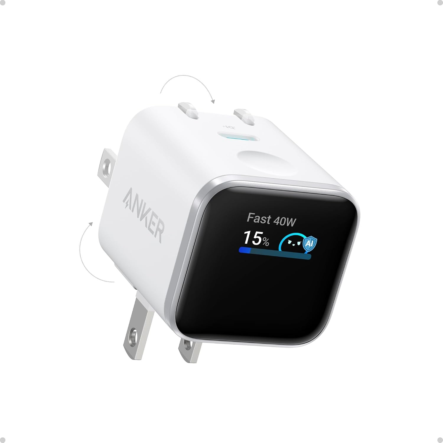 51ug6VRWRML._AC_SL1500_ شارژر Anker Nano 45W Type-C GaN با نمایشگر هوشمند - Image 1