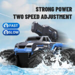 ماشین کنترلی آمفیبیوس و قایق RC – ماشین استانت 4WD با قابلیت حرکت روی آب و پرتاب آب - Image 3