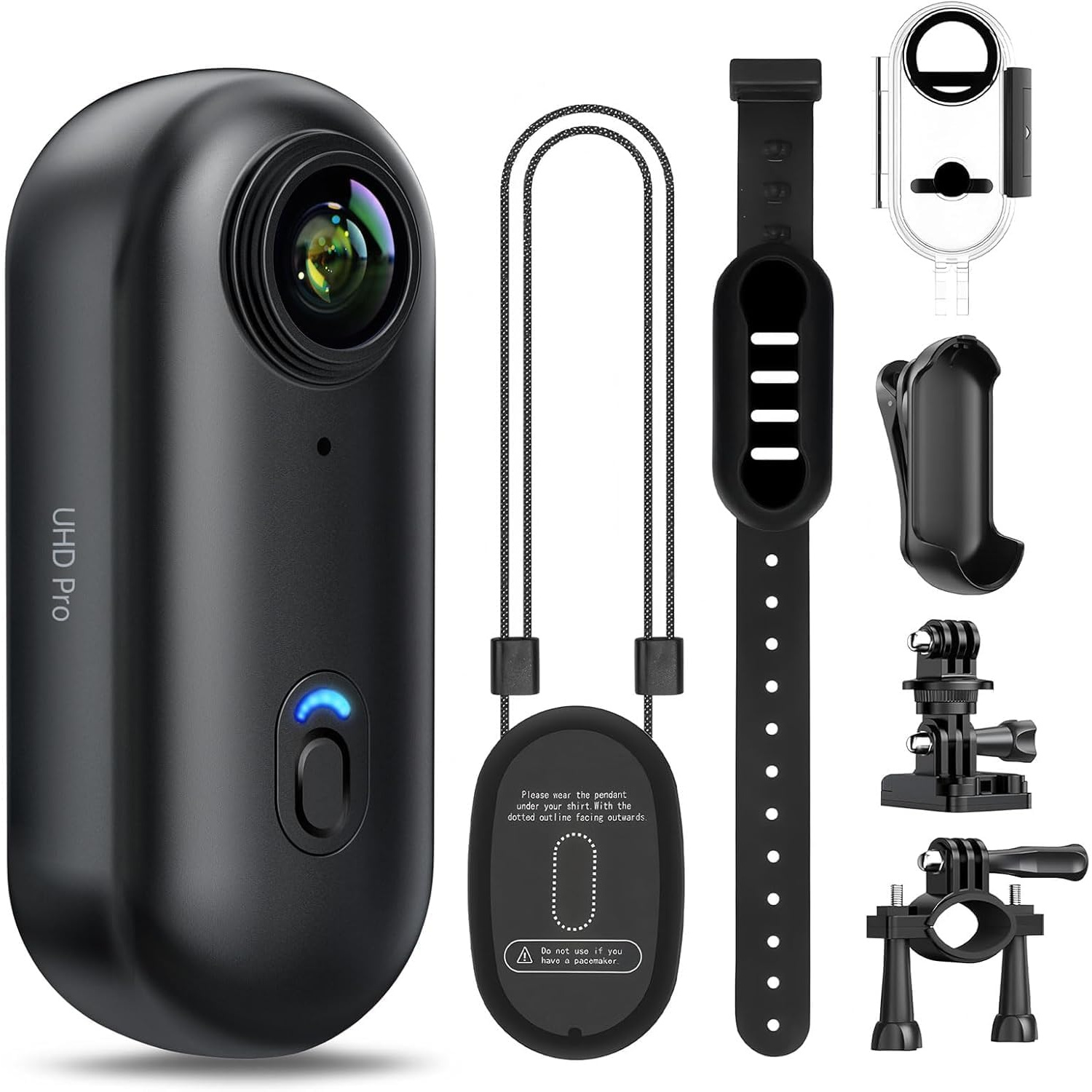 710LjwMEREL._AC_SL1500_ دوربین اکشن 4K کوچک – مناسب ولاگ، فیلمبرداری POV و ورزشهای فضای باز، همراه کارت حافظه ۳۲ گیگابایت - Image 1